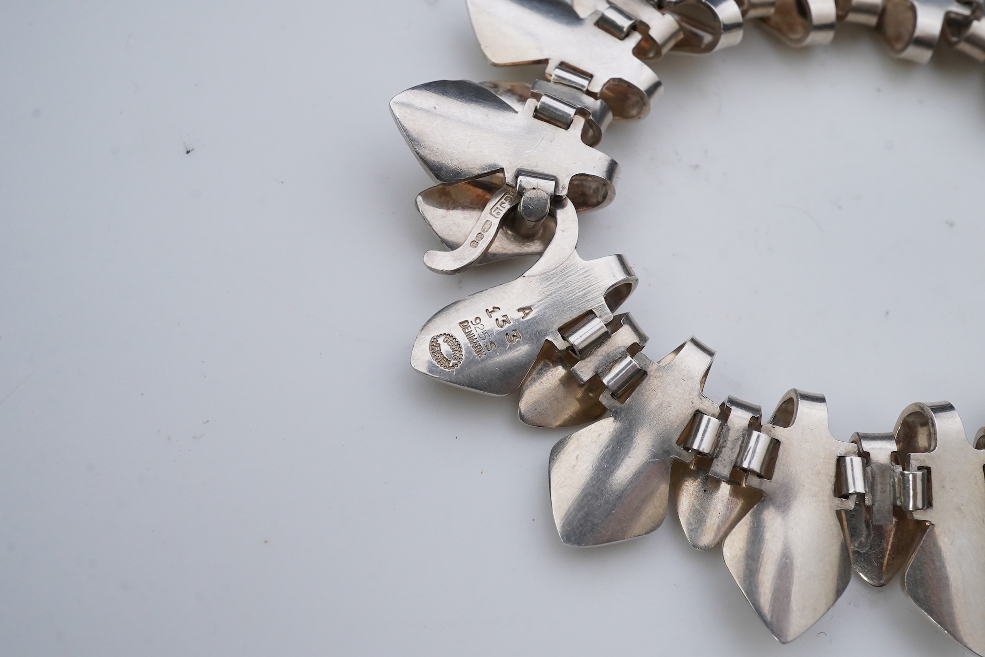 Tuk Fisher for Georg Jensen, a silver bracelet, Denmark, circa 1977